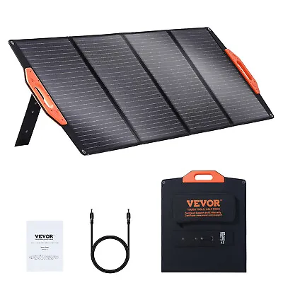 VEVOR 120W ETFE Portable Solar Panel Foldable Solar Charger For Home RV Camping • $115.99