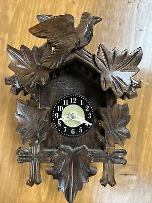 Engstler Miniature Black Forrest German Cuckoo Clock Vintage German Wall Clock • $39.50