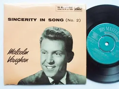 Malcolm Vaughan Sincerity In Song No 2 EP HMV 7EG8377 EX/EX 1950s Picture Sleeve • £11.51