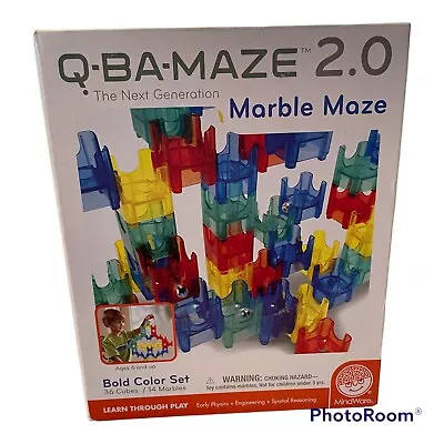 Q-BA-MAZE 2.0 Marble Maze Game Bold Color Set By Mind Ware Learn Through Play • $14.98