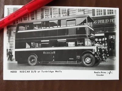 £1.99 • Buy Postcard Kent Tunbridge Wells Redcar D/D Bus Real Photo Pamlin Prints Croydon