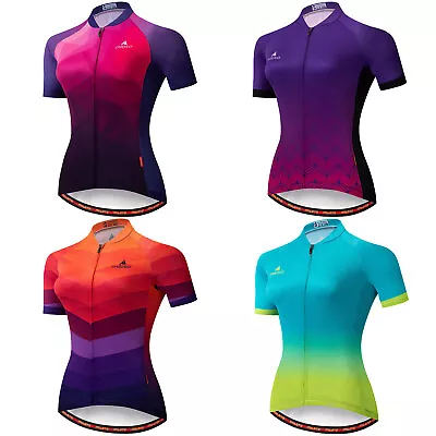 Miloto Women's Cycling Jersey Short Sleeve Ladies Bike Cycle Jersey Top S-5XL • $36.29