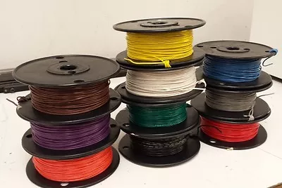 TYPE E 22 AWG PTFE Wire - High Temperature Wire - 1000 FT. ANY COLOR! • $560