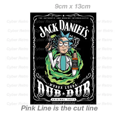 $7 • Buy Jack Daniels Logo - Rick And Morty Funny Label, Whiskey Vinyl  Sticker 