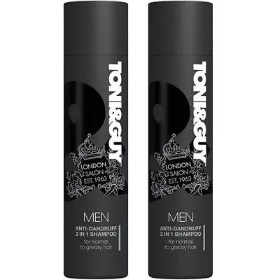 Toni & Guy Anti-Dandruff 2 In 1 Shampoo For Dry Scalp 250ml Pack Of 2 • £9.99