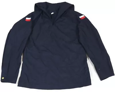 Large - Polish Navy Middy Jacket / Shirt Naval Sailor Military Surplus Uniform • $24.95