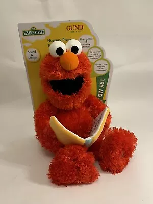 Sesame Street Nursery Rhyme Talking Singing Elmo 15-Inch Plush Gund • $14.99