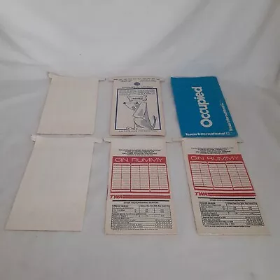 6 Vintage Airlines Motion Sickness Barf Bags Continental Twa And More  • $31.41