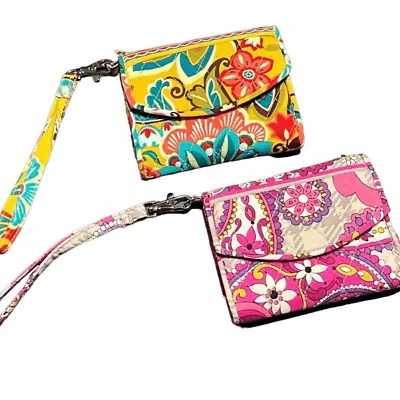 Vera Bradley Super Smart Wristlet Paisley Meets Plaid Phone Case Set Of Two • $21