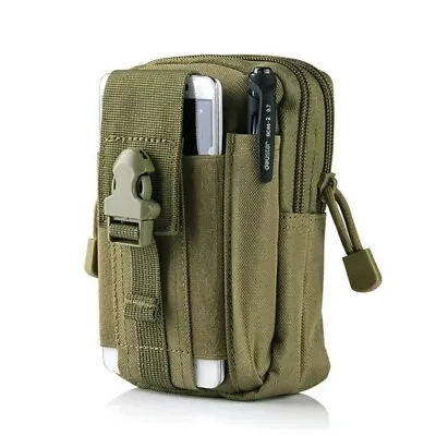 £6.99 • Buy Tactical Military Style EDC Molle Waist Pouch Mobile Phone Utility Belt Bag