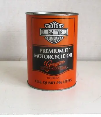 Vintage Harley Davidson Full One Quart Can Extra Heavy Grade 60 Motorcycle Oil • $45
