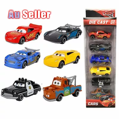 6Pcs Cars Toys McQueen XMAS Toy Diecast Pixar 3 Lightning Racer Collection Set • $16.99