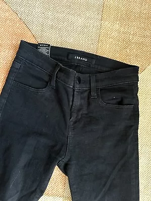 J Brand Jeans Mid-Rise Super Skinny Seriously Black NWT Sz.23 • $10