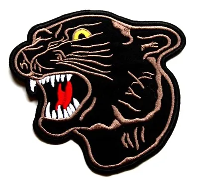 Black Panther Patch Big Cat Embroidered Iron Sew On  Applique Badge Lion Tiger • £2.75