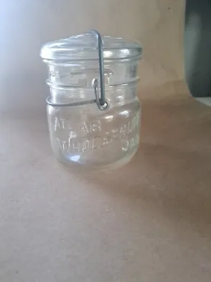 Vintage Atlas Whole Fruit Pint Wired Mason Jar With Lid  • $2