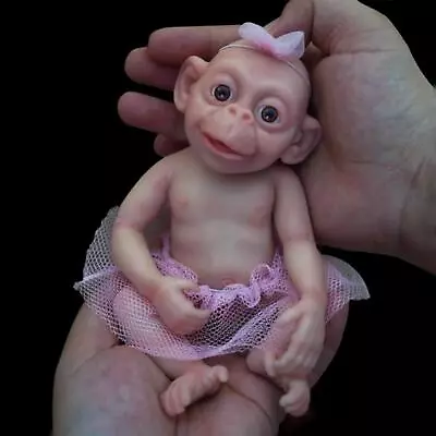 7  Micro Preemie Doll Monkey Baby Full Soft Body Silicone Anti-Stress Reborn • $49.99