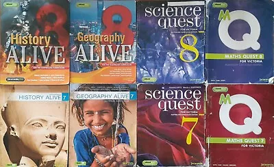 History Alive 7&8 Geography Alive 7&8 Science Quest 7&8 Maths Quest 7&8 • $40