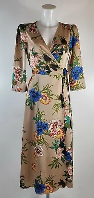£19.95 • Buy Ladies New Angeleye Print  Wrap Midi Dress Size 8-16