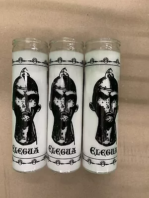 7 Day Glass Assorted Religious Candle - Velas Elegua 3 Pcs • $29.99