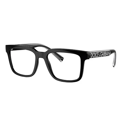 Dolce & Gabbana DG 5101 501 Black Plastic Square Eyeglasses 52mm • $136.91