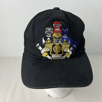 Mighty Morphin Power Rangers Embroidered Vintage 90’s Kids 4-7X Black Hat Cap • $29.99