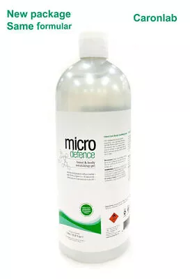 1L Caronlab Micro Defence Gel Hand & Body Sanitizer 1000ml Kill 99.99% • $19.90
