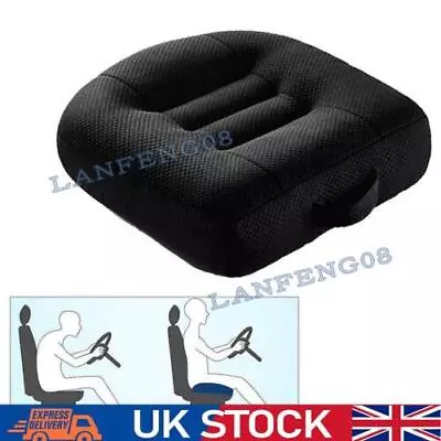 Car Booster Seat Cushion Thickening Heightening Mat Breathable Comfortable Seat • £18.97