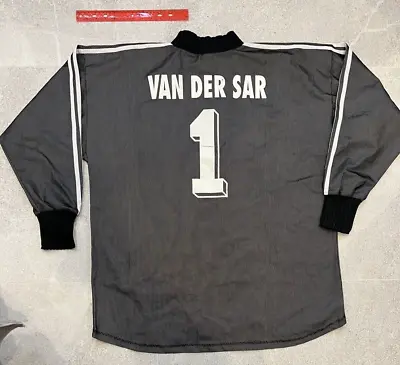 Huge Edwin Van Der Sar Holland Black Long Sleeve Adidas Jersey Size Xxl • $198.85