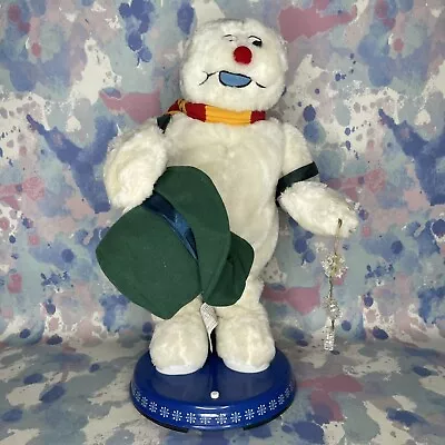 Gemmy Frosty The Snowman Animated Dancing Spinning Snowflake READ DESCRIPTION • $29