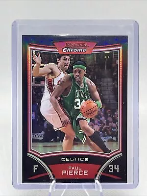 2008-09 Bowman Chrome #34 Paul Pierce Refractor Boston Celtics Kansas /499 NM+ • $16.76