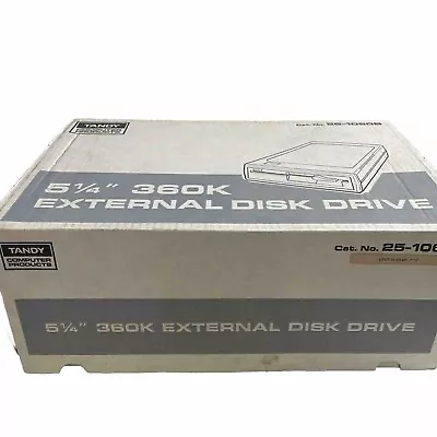 Tandy 5-1/4  360K External Disk Drive Model 25-1060 Vintage With Box And Packing • $199.99