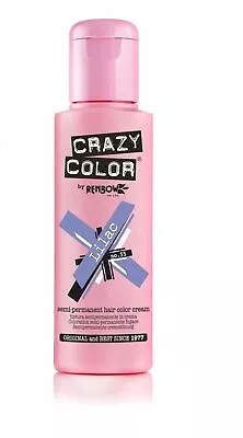 CRAZY COLOR Semi-Permanent Conditioning Hair Dye Colour Cream Tint 100ml *NEW* • £5.99