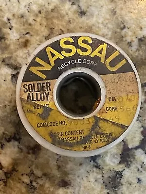 15.77 OZ Nassau 60/40 Solder Wire .070  3-6  Percent  Core 566 • $199