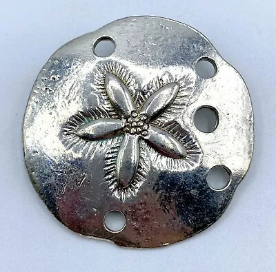 D1-1293 Vintage Brooch Silver Pin 2  Fish Ocean Sand Dollar • $4.99