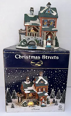 Christmas Streets 2002 Porcelain Lighted Country House Christmas Village • $16.15