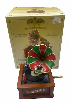 Mr Christmas Musical Miniatures Gramophone Jingle Bells Gold Label Collection • $24.96