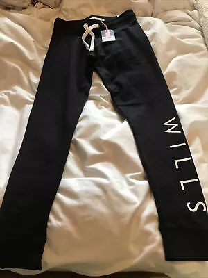 Jack Wills Womens Lingham Skinny Jogging Bottoms Slim Fit Trousers Pants Print • £12.99