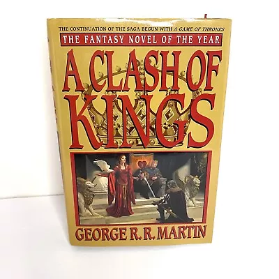 A Clash Of Kings By George R. R. Martin - 1st Edition Hardcover  HC DJ Feb 1999 • $149.99