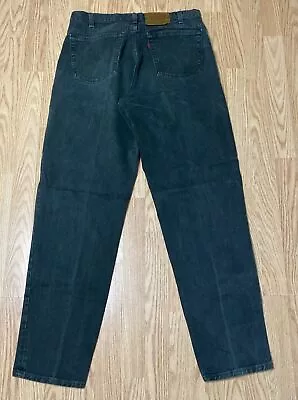 Vtg Levis 550 Olive Green Jeans Mens Sz 36 Fits 34x31 90’s Tapered Leg USA Made • $34.99