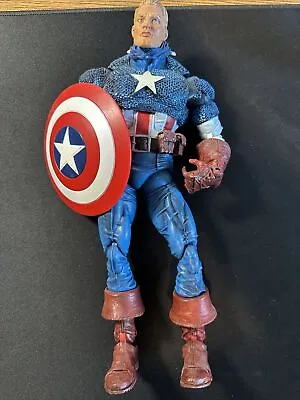 Marvel Legends Captain America Icons 12  Action Figure ToyBiz 1/6 Avengers 2006 • $39.99