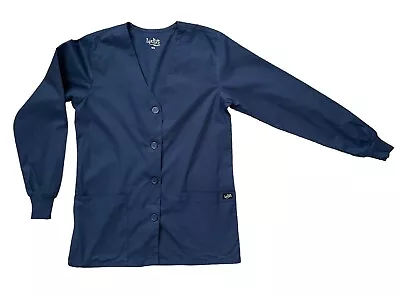 Xs Lydia's Select Navy Blue Lab Coat Jacket Medical Women's 30  • $17.99