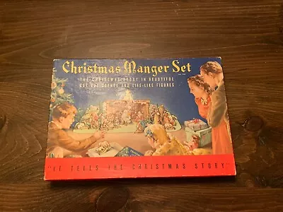 Vintage Christmas Manger Set 1950s #743 Catechetical Guild St Paul MN • $45
