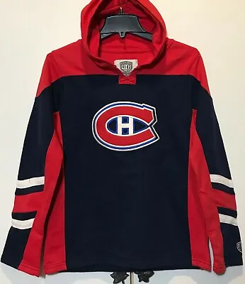 New Montreal Canadiens Hockey Boy's Hoodie Size Large Winter Hooded Sweatshirt L • $9.20