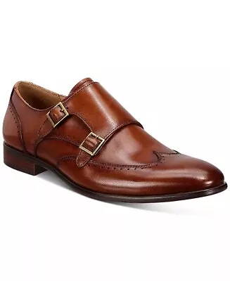 Alfani Men's Eli Tan Wingtip Monk Strap Men's Dress Shoes NEW SIZE 11 • $79