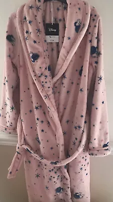 Adult Small Plush Pink Disney Minnie Mouse Shawl Below Knee Dressing Gown • £24