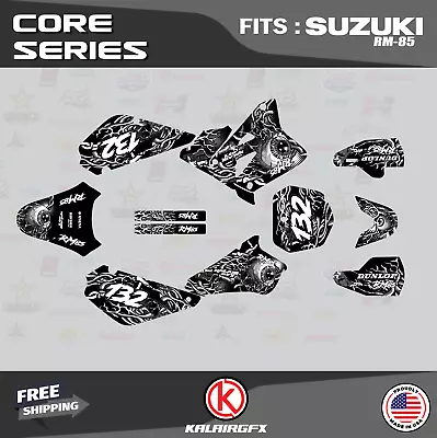 Graphics Kit For Suzuki RM85 (2001-2023) RM 85 Core - WHITE • $54.99