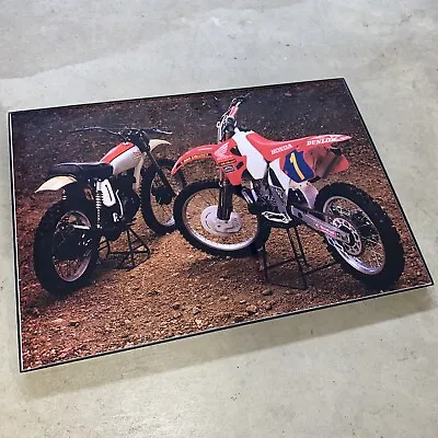 1995 HONDA CR250R 1975 VINTAGE MOTORCYCLE AD POSTER PRINT 19x13” • $20.97