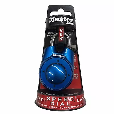 Master Lock 1500ID Speed Dial Combination Lock  Blue NEW! Free Shipping! • $28.99