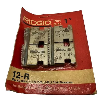 $30.99 • Buy RIDGID 1” Pipe Dies 12-R For Threaders 12-R 00-R 111-R 0-R 11-R 30-A 31-A