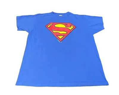 Vintage 90’s Superman Single Stitch T Shirt Stamped 1944 DC Comics Men’s XL USA • $29.95